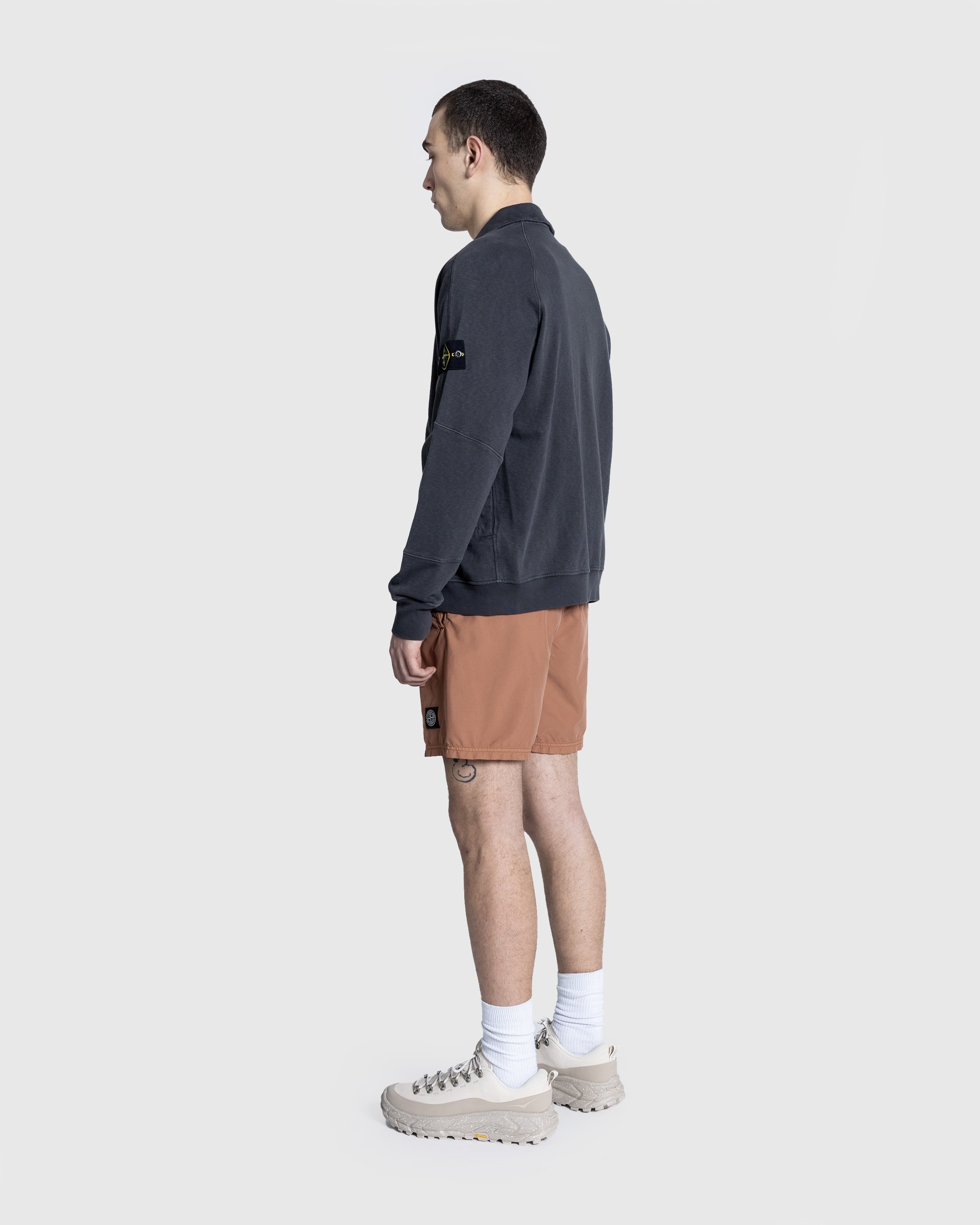 Stone Island Full Zip Sweatshirt Charcoal Highsnobiety Shop